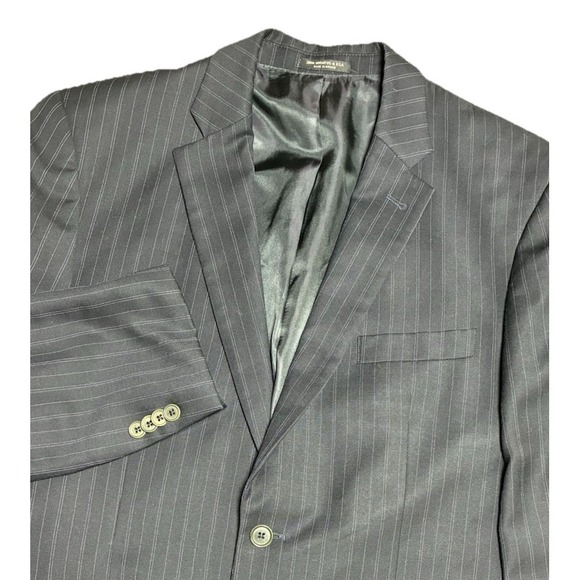 John Varvatos Delancy Blazer 42R Navy Worsted Wool 120 S Single Needle‎ *flaws - Picture 3 of 16